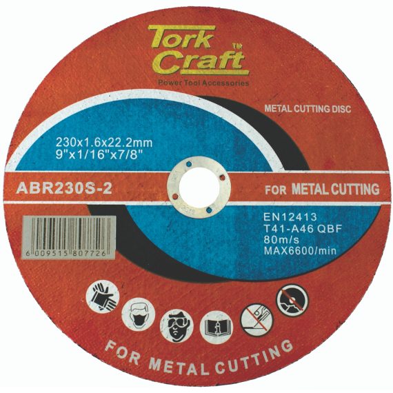 CUTTING DISC STEEL AND SS 230 X 1.6 X 22.22MM