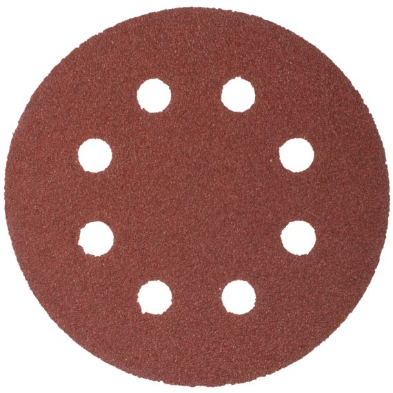 SANDING DISC 115MM 60 GRIT WITH HOLES 10/PK HOOK AND LOOP