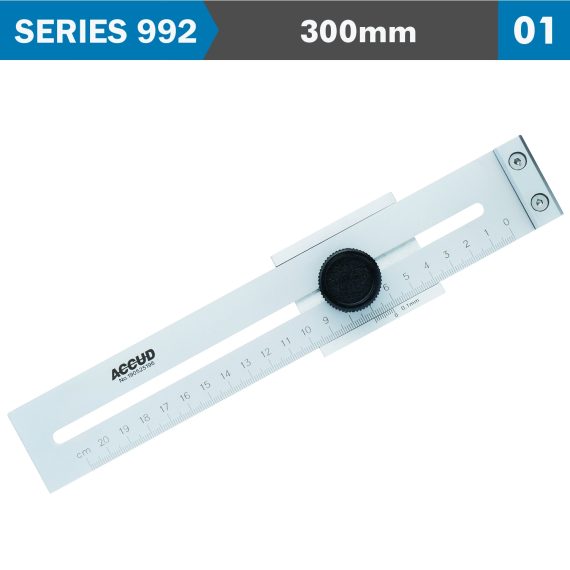MARKING GAUGE 300MM 0.1MM ACC. 0.1MM GRAD. S/STEEL