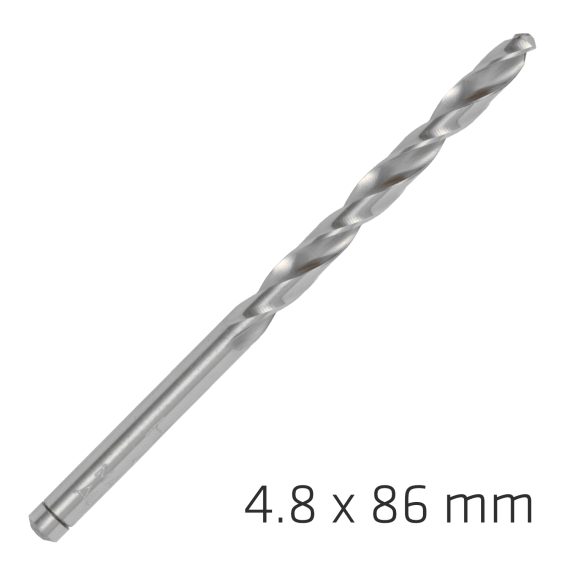 ALPEN PRO HSS 4.8MM DRILL DIN 338 RN 135 SPLIT POINT PLASTIC WALLET  (