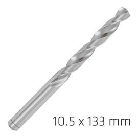 ALPEN PRO HSS 10.5MM DRILL DIN 338 RN 135 SPLIT POINT PLASTIC WALLET