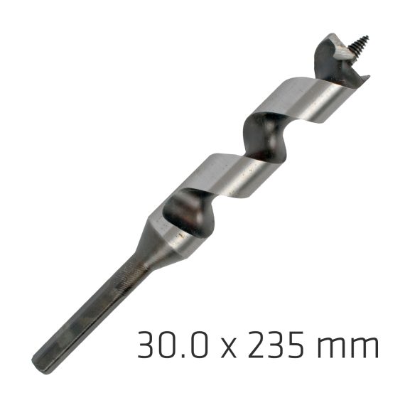 WOOD AUGER DRILL BIT 30 X 235MM
