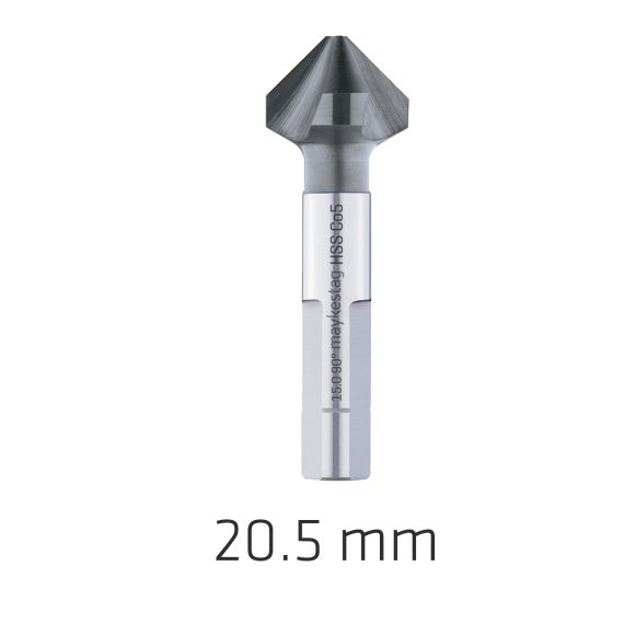 HSS-ECO5 COUNTERSINK 90  20.5 DIN 335 SHAPEC 3-SURFACE SHANK