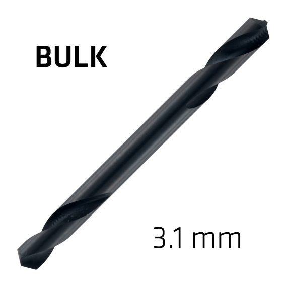 HSS SUPER DRILL BIT DOUBLE ENDED 3.1MM BULK