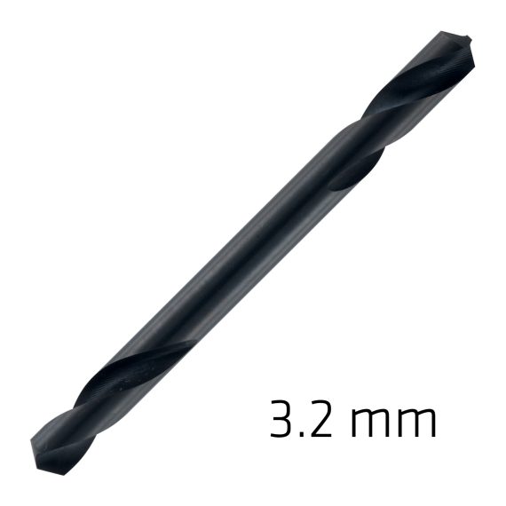 HSS SUPER DRILL BIT DOUBLE ENDED 3.2MM POUCHED