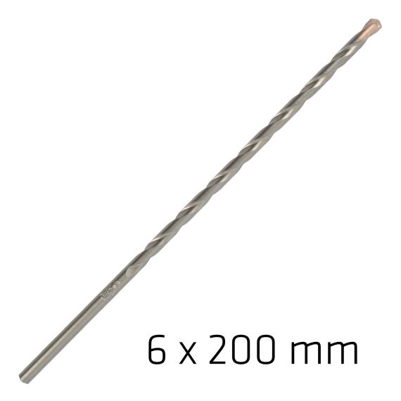 MASONRY BIT LONG LIFE 6 X 200MM