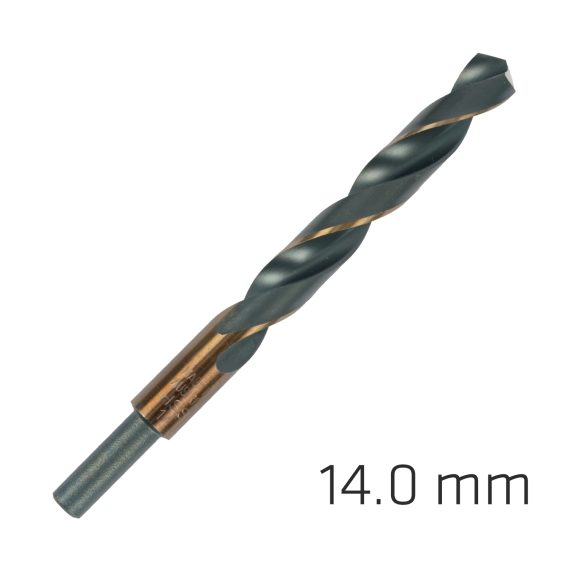 HSS SPRINT MASTER 14.0MM RED SHANK 9.5MM X1 SLEEVED DIN338 ALPEN DRILL