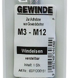TAP WRENCH M3-12 IN POUCH