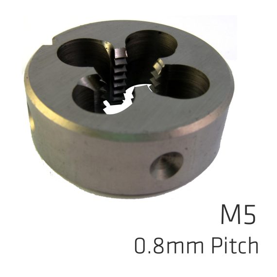 MACHINE DIE COBALT 5MM SPIRAL POINT IN POUCH 0.8MM PITCH