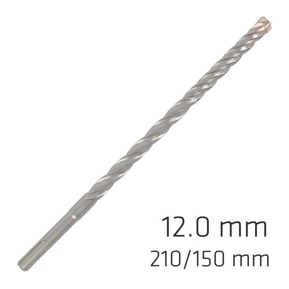 FORCE X 12.0 x 210/150 SDS-PLUS REBAR DRILL BIT X4 CUTTING EDGES - BUL