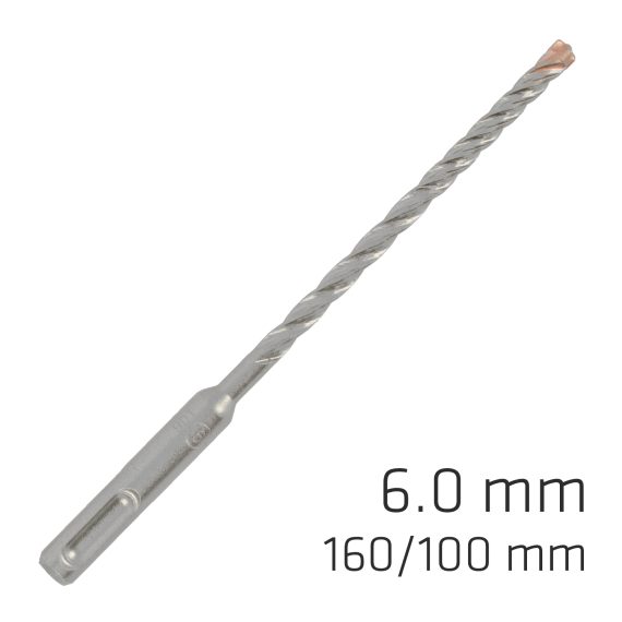FORCE X 6.0 x 160/100 SDS-PLUS REBAR DRILL BIT X4 CUTTING EDGES