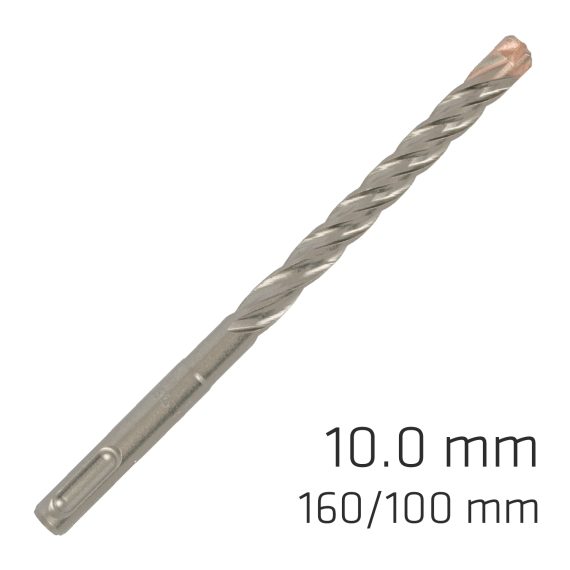 FORCE X 10.0 x 160/100 SDS-PLUS REBAR DRILL BIT X4 CUTTING EDGES