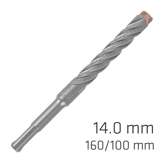 FORCE X 14.0 x 160/100 SDS-PLUS REBAR DRILL BIT X4 CUTTING EDGES