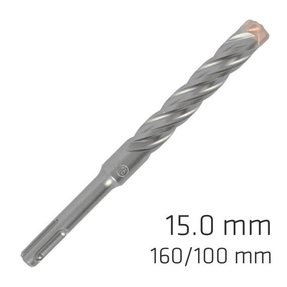 FORCE X 15.0 x160/100 SDS-PLUS REBAR DRILL BIT X4 CUTTING EDGES