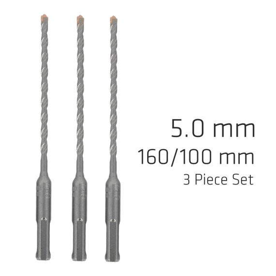 SDS PLUS F4 BIT 5MM X 160 X 100 X3 PCS DRILL HAMMER