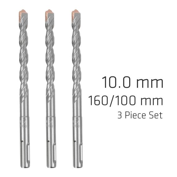 SDS PLUS F4 BIT 10MM X 160 X 100 X 3 PCS DRILL HAMMER