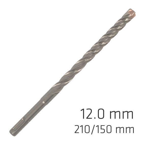 FORCE X 12.0 x 210/150 SDS-PLUS REBAR DRILL BIT X4 CUTTING EDGES