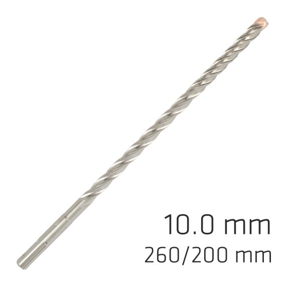 FORCE X 10.0 x 260/200 SDS-PLUS REBAR DRILL BIT X4 CUTTING EDGES