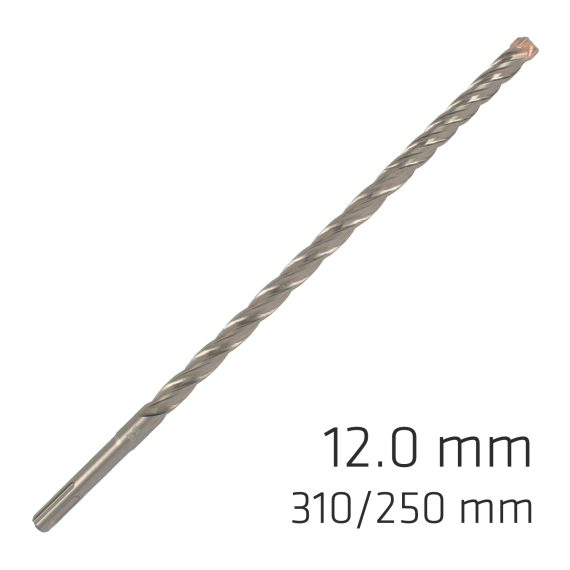 FORCE X 12.0 x 310/250 SDS-PLUS REBAR DRILL BIT X4 CUTTING EDGES