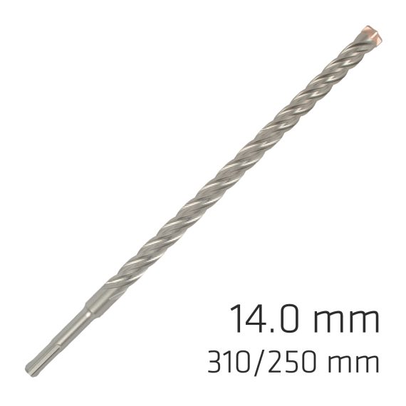 FORCE X 14.0 x 310/250 SDS-PLUS REBAR DRILL BIT X4 CUTTING EDGES
