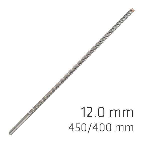 FORCE X 12.0 x 450/400 SDS-PLUS REBAR DRILL BIT X4 CUTTING EDGES