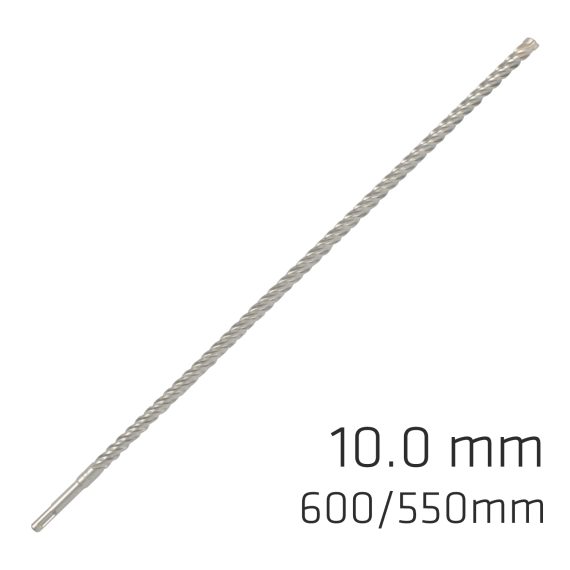 FORCE X 10.0 x 600/550 SDS-PLUS REBAR DRILL BIT X4 CUTTING EDGES
