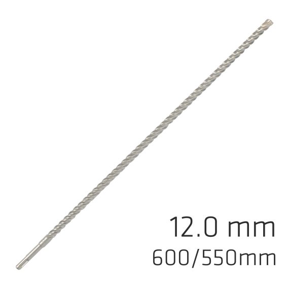 FORCE X 12.0 x 600/550 SDS-PLUS REBAR DRILL BIT X4 CUTTING EDGES