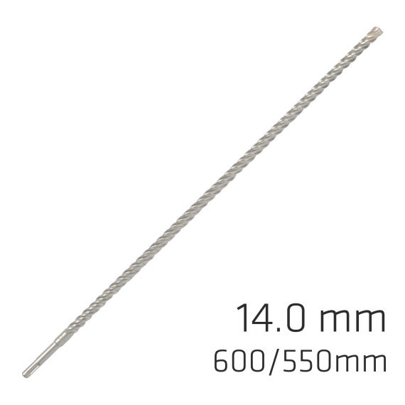 FORCE X 14.0 x 600/550 SDS-PLUS REBAR DRILL BIT X4 CUTTING EDGES