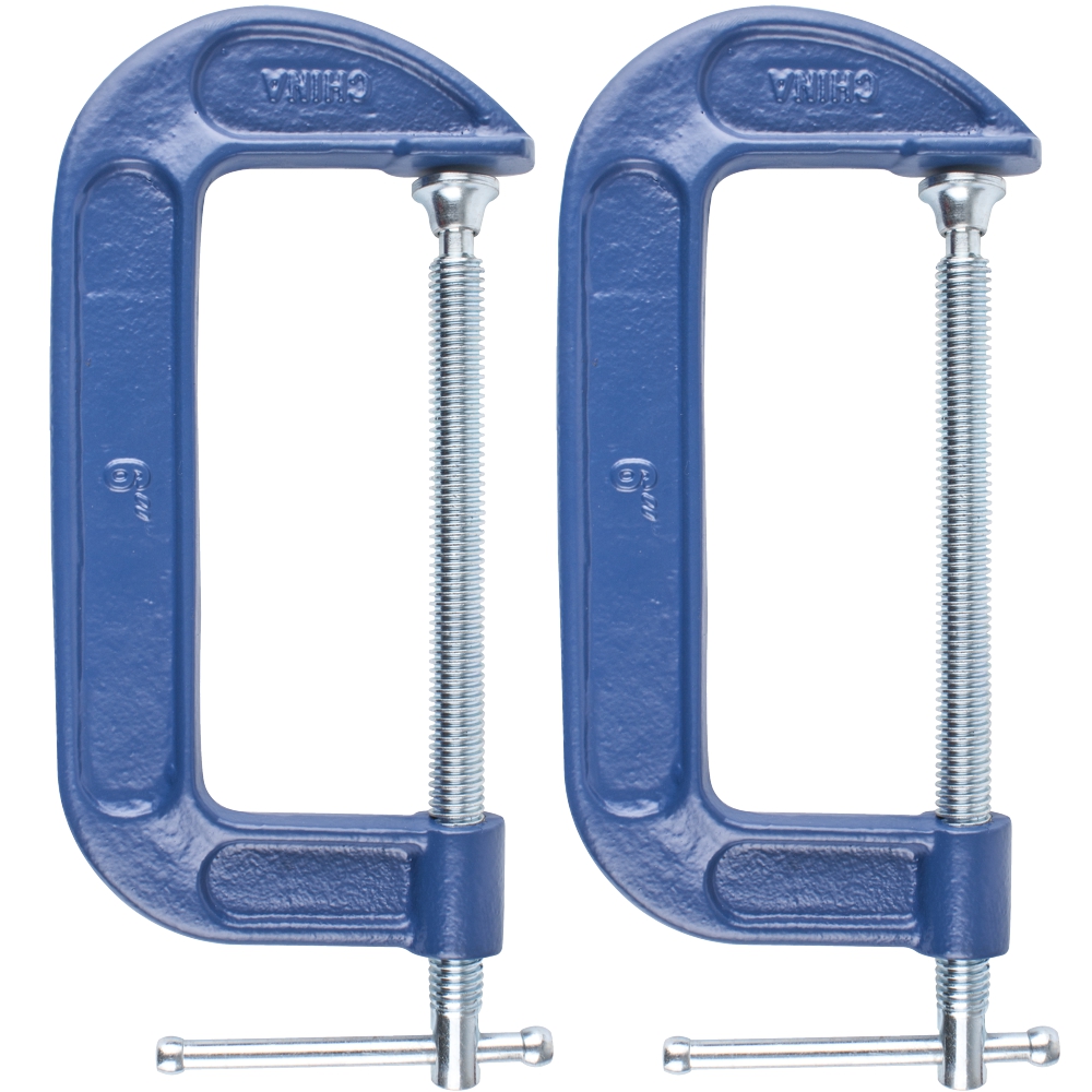 CLAMP G HEAVY DUTY 150MM TWIN PACK 6'