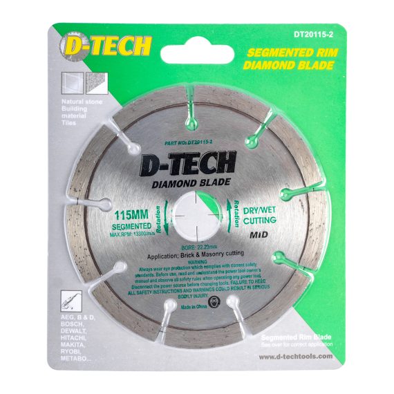 DIAMOND VLADE SEGMENTED MID. 115X22,23MM SCREED/BRICK/MASONRY