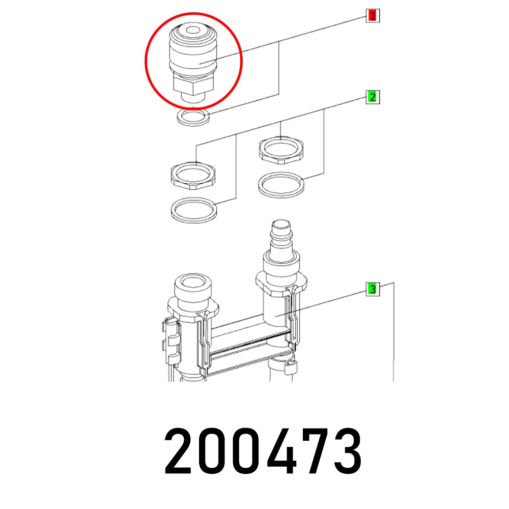 QUICK COUPLER SO KD-1-4 ET-BG