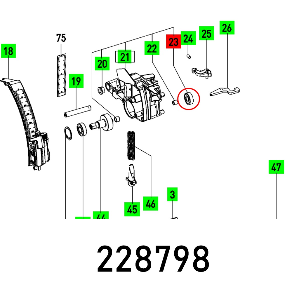 BALL BEARING 6000 Z1D1 DIN 625