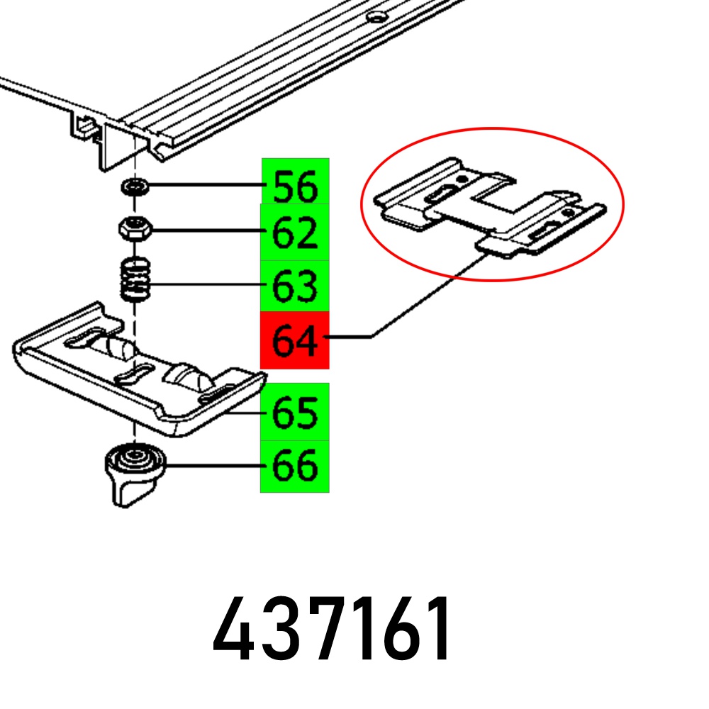 BRACKET BASIS 4 ABSAUGSEITE