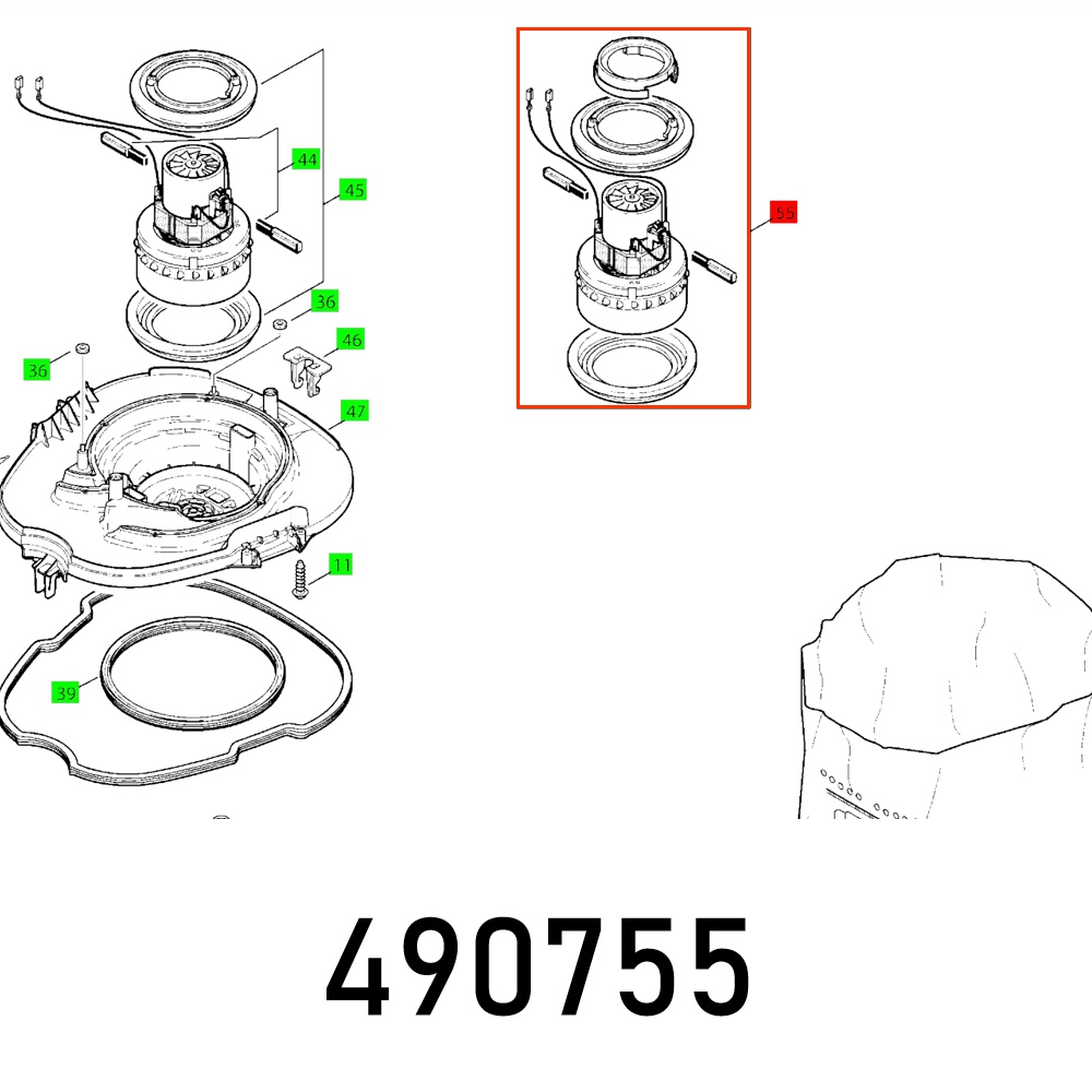 MOTOR 230V SR 6-14 E 1200W SK2