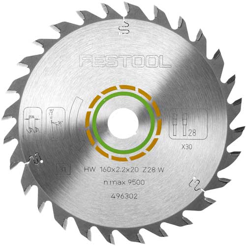 SAW BLADE 160X2,2X20 W28 496302
