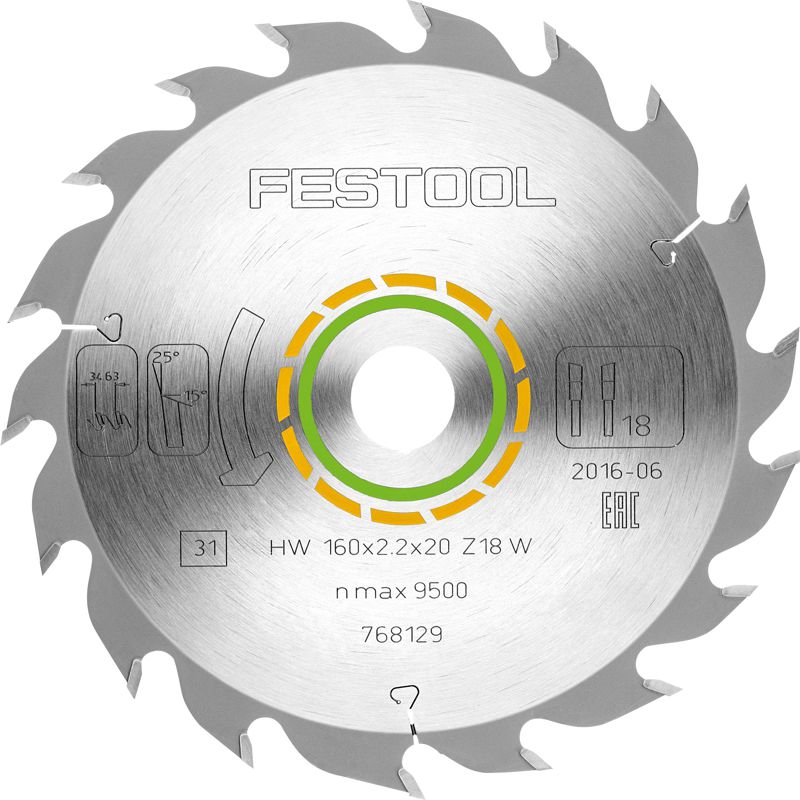 SAW BLADE HW 160X2,2X20 W18