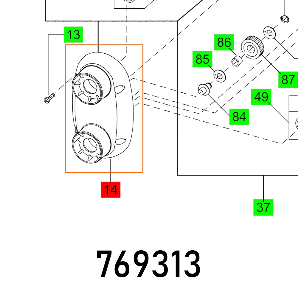 GEAR BOX MX 1600-2 EQ DUO