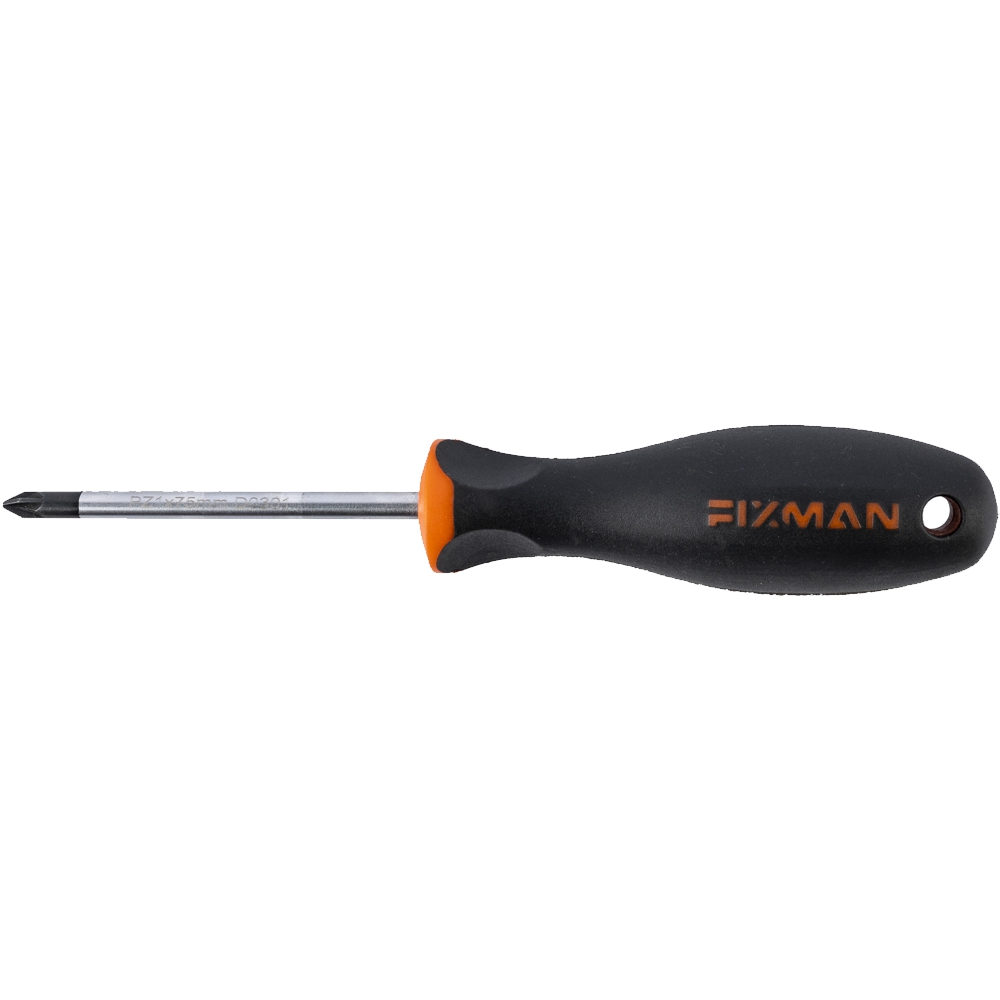 FIXMAN S/DRIVER POZI  PZ1  5X75MM CRV WITH ERGONOMIC HANDLE