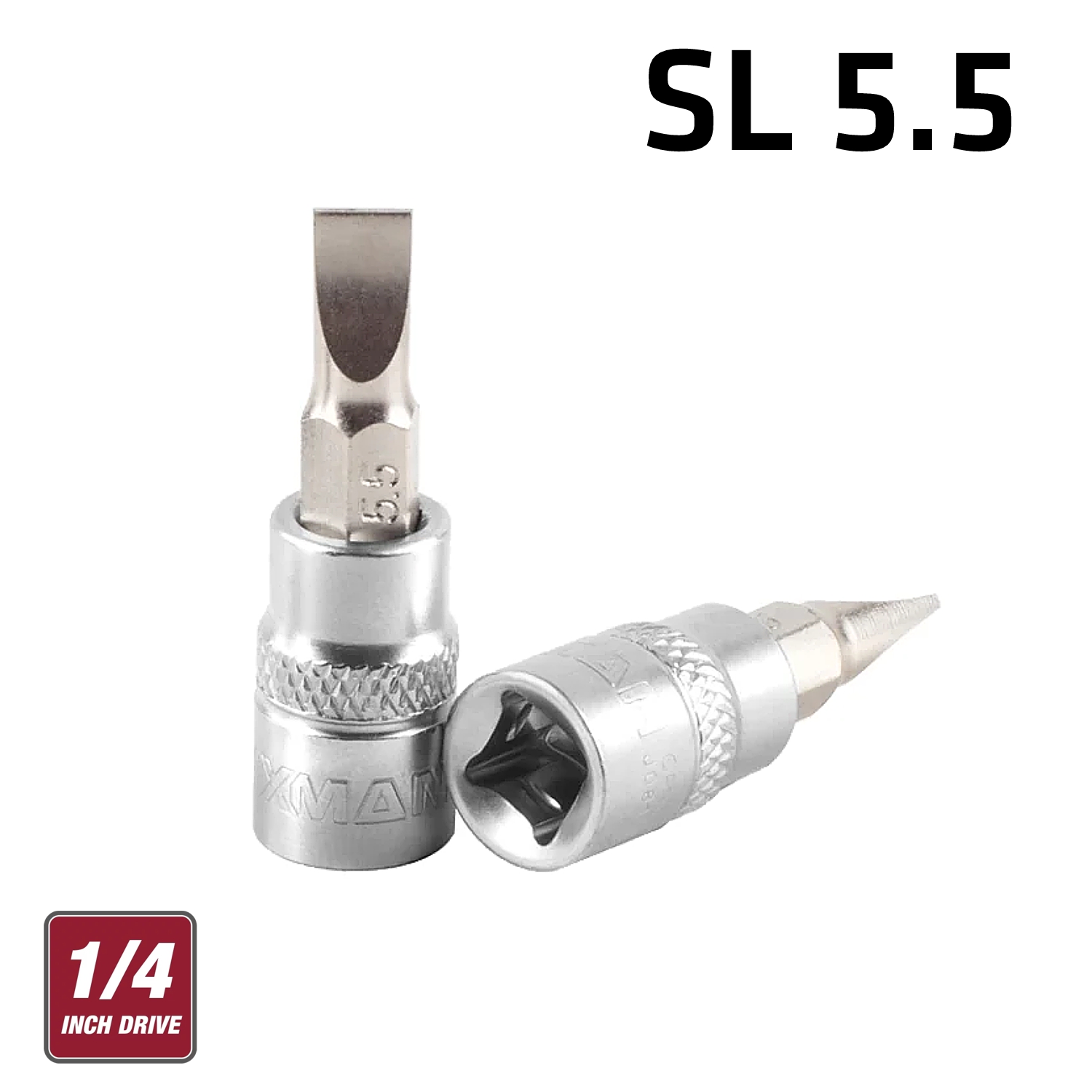 FIXMAN 1/4' DR.BIT SOCKET SL5.5 SLOTTED SCREWDRIVER BIT