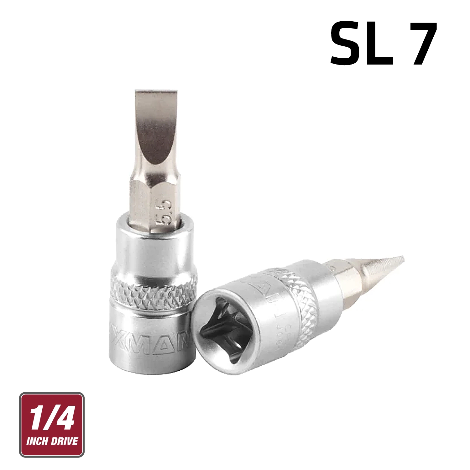FIXMAN 1/4' DR.BIT SOCKET SL7 SLOTTED SCREWDRIVER BIT