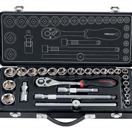 FIXMAN 26 PIECE SOCKET SET 1/2' 8 - 25 27 30 &32MM